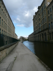 Salt's Mill and the Leeds-Liverpool canal