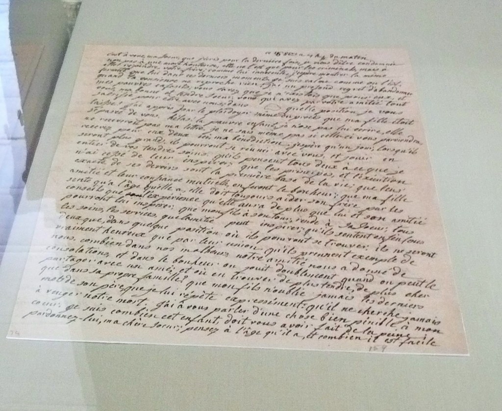 Marie Antoinette’s last letter